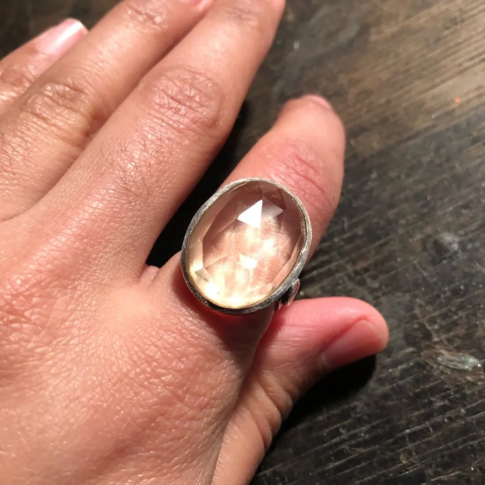 925 stone sterling silver ring - Picture 4 of 8